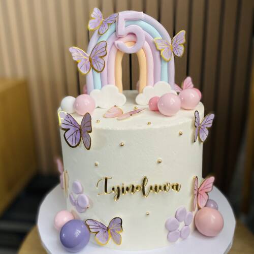 Butterfly rainbow Cake